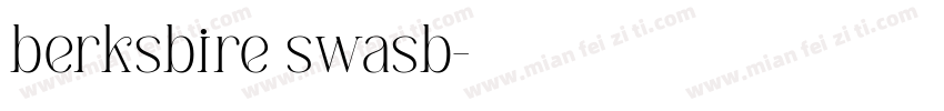 berksbire swasb字体转换